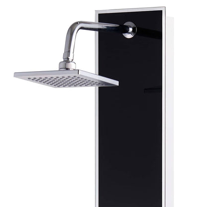 142991 vidaXL Shower Panel Unit Glass 18x42,1x120 cm Black