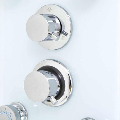 142992 vidaXL Shower Panel Unit Glass 25x44,6x130 cm White