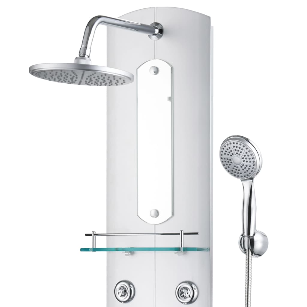 vidaXL Shower Panel Unit 25x43x120 cm Silver