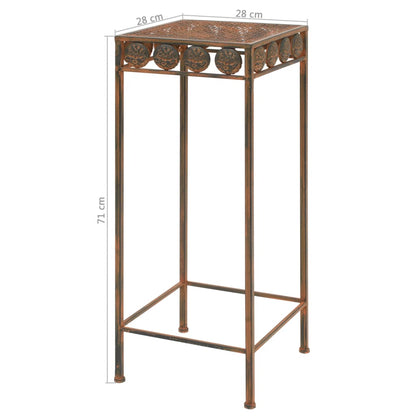 vidaXL Plant Stand Set 3 Pieces Vintage Style Metal Rusty