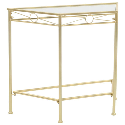 vidaXL Side Table Vintage Style Metal 87x34x73 cm Gold