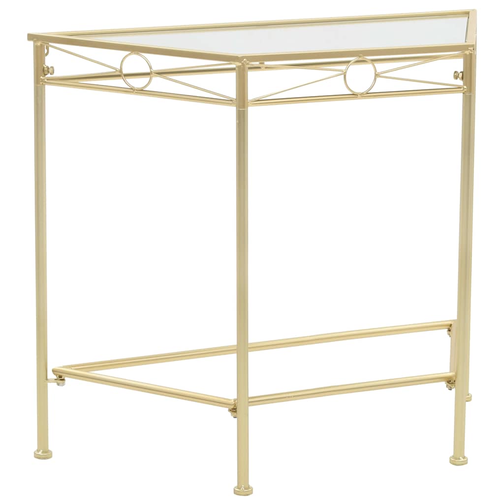 245934 vidaXL Side Table Vintage Style Metal 87x34x73 cm Gold