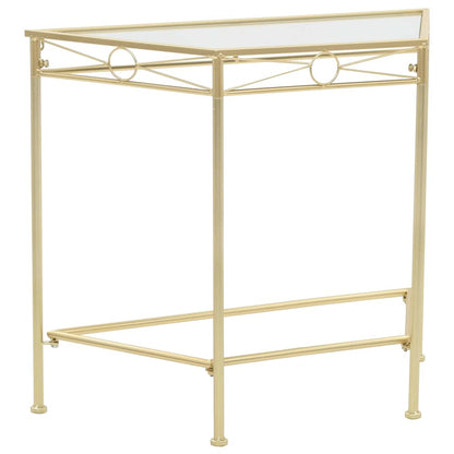 245934 vidaXL Side Table Vintage Style Metal 87x34x73 cm Gold