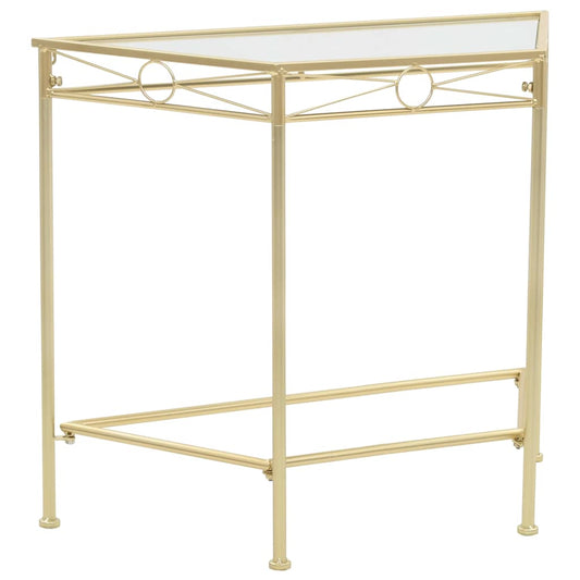 245934 vidaXL Side Table Vintage Style Metal 87x34x73 cm Gold