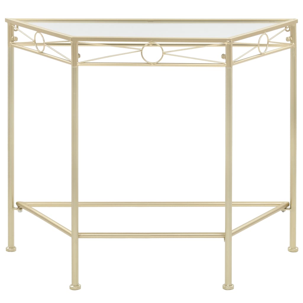 vidaXL Side Table Vintage Style Metal 87x34x73 cm Gold