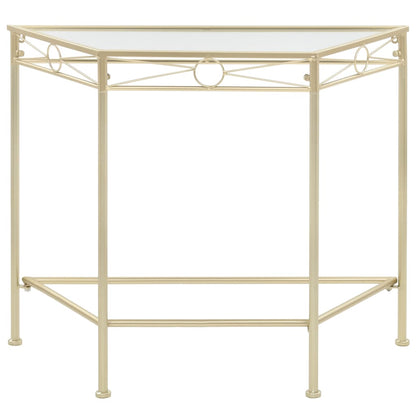 vidaXL Side Table Vintage Style Metal 87x34x73 cm Gold