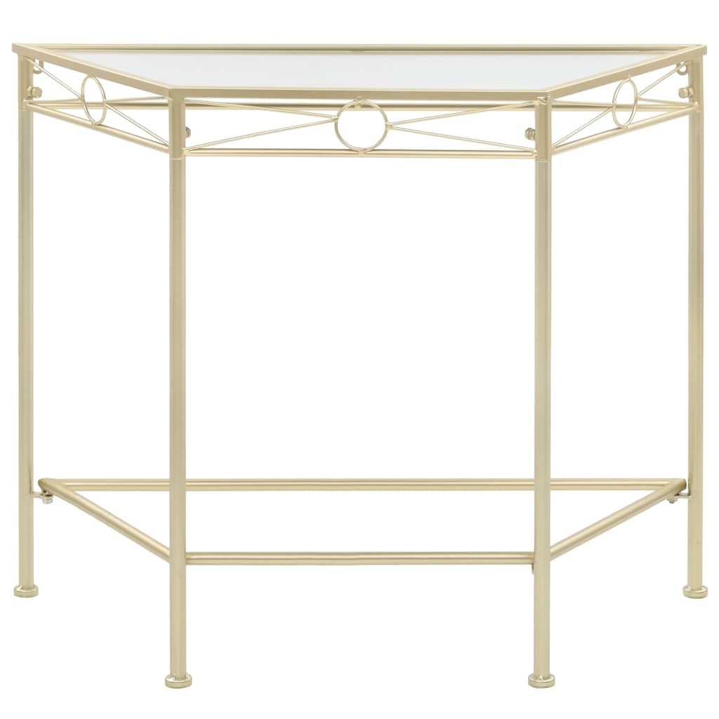 245934 vidaXL Side Table Vintage Style Metal 87x34x73 cm Gold