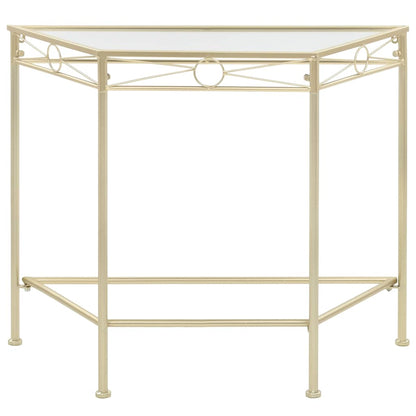 245934 vidaXL Side Table Vintage Style Metal 87x34x73 cm Gold
