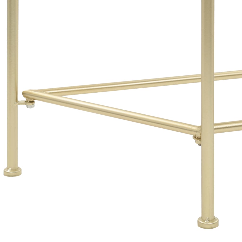 245934 vidaXL Side Table Vintage Style Metal 87x34x73 cm Gold