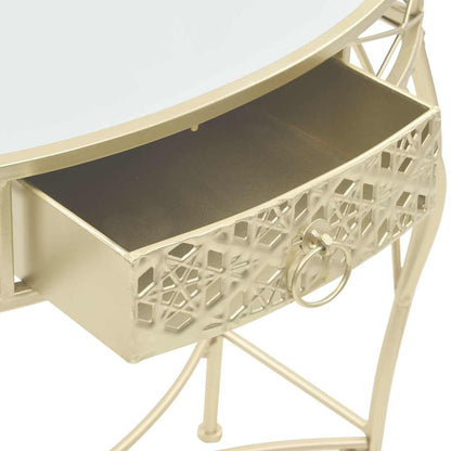 245936 vidaXL Side Table French Style Metal 82x39x76 cm Gold