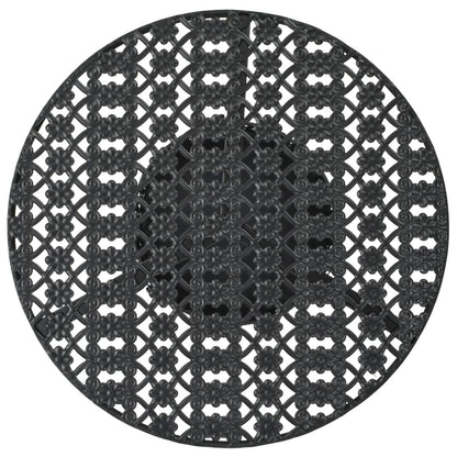 vidaXL Bistro Table Black 40x70 cm Metal