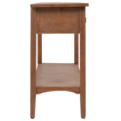 246122 vidaXL Console Table Solid Fir Wood 126x40x77,5 cm Brown