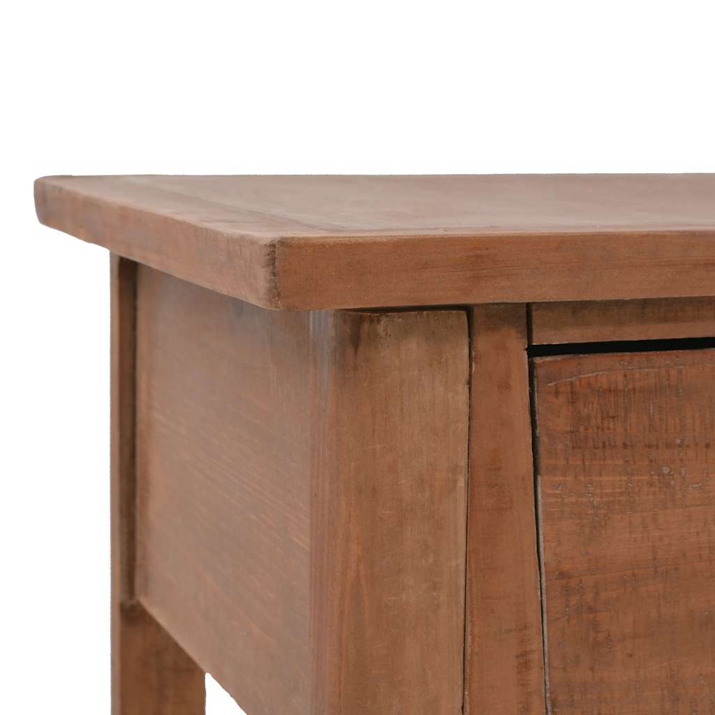 246122 vidaXL Console Table Solid Fir Wood 126x40x77,5 cm Brown