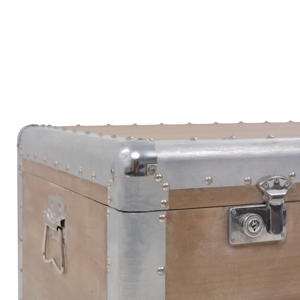 246124 vidaXL Storage Box Solid Fir Wood 91x52x40 cm Brown