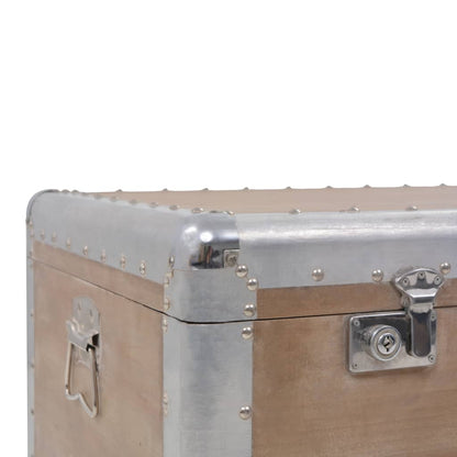 246124 vidaXL Storage Box Solid Fir Wood 91x52x40 cm Brown
