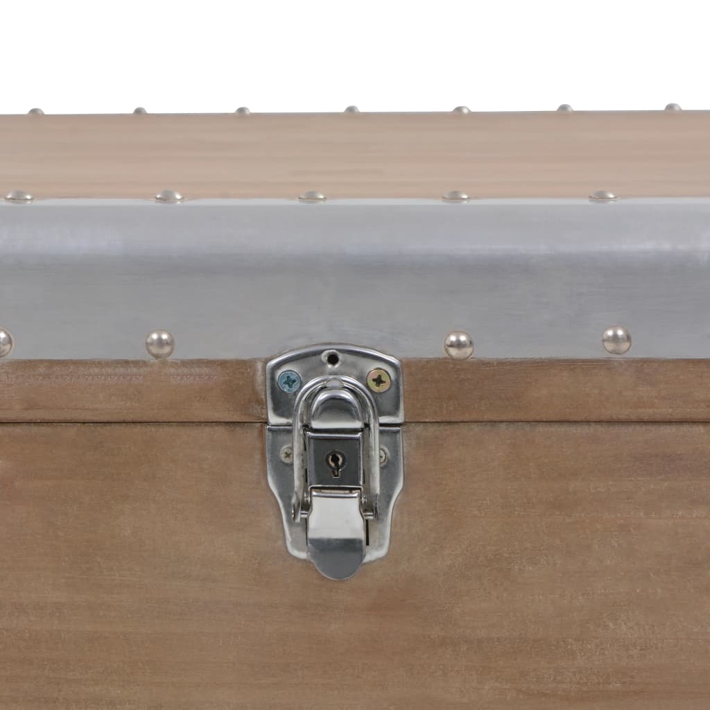 246124 vidaXL Storage Box Solid Fir Wood 91x52x40 cm Brown
