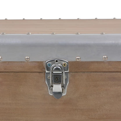 246124 vidaXL Storage Box Solid Fir Wood 91x52x40 cm Brown