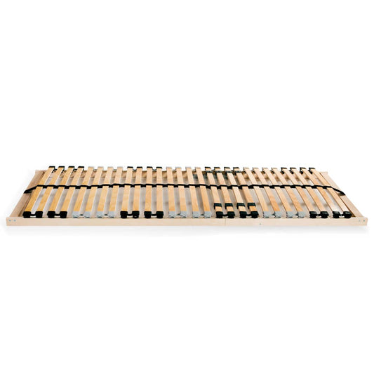 vidaXL Bed Slatted Base | Natural Beechwood | Solid beechwood frame, birch slats