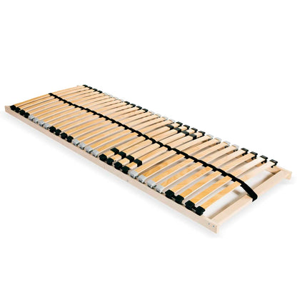 vidaXL Bed Slatted Base | Light brown, beige