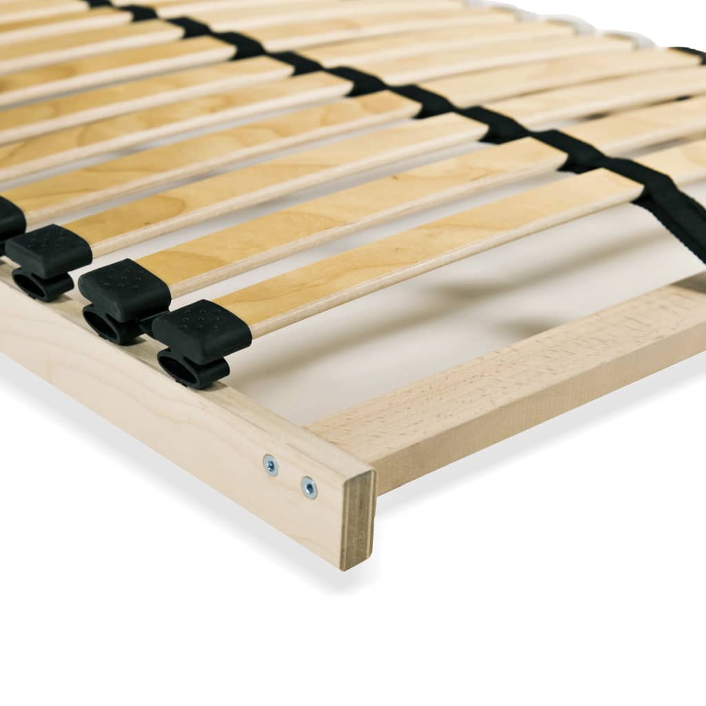 vidaXL Bed Slatted Base | Light brown, beige