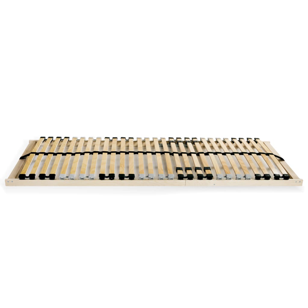 vidaXL Bed Slatted Base | Natural wood | Beech wood frame, birch slats