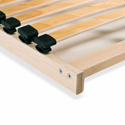 vidaXL Bed Slatted Base | Natural beech/ birch | Solid beechwood, birch slats