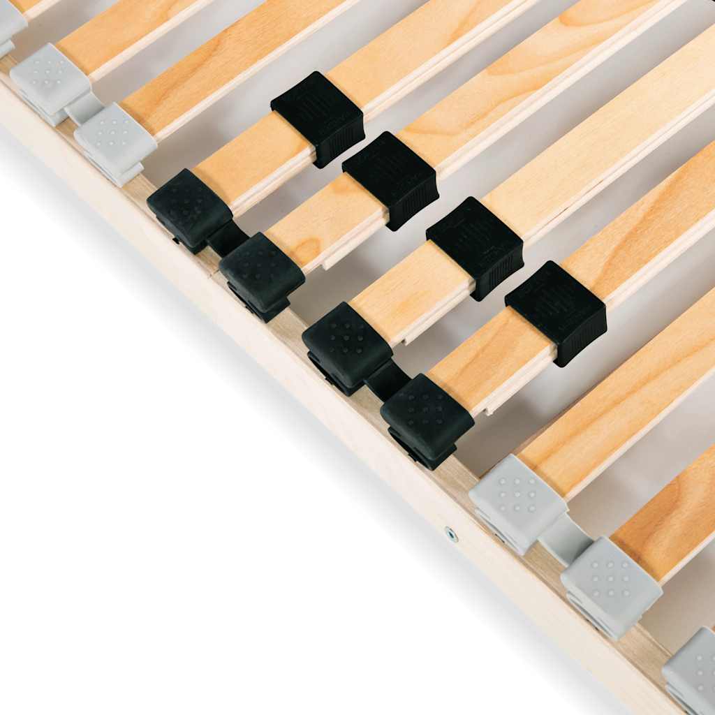 vidaXL Bed Slatted Base | Natural beech/ birch | Solid beechwood, birch slats