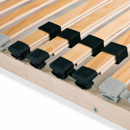 vidaXL Bed Slatted Base | Natural beech/ birch | Solid beechwood, birch slats