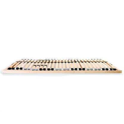 vidaXL Bed Slatted Base | Natural wood | Solid beechwood frame, birch slats