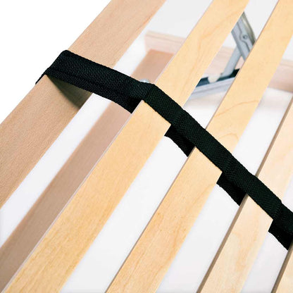 vidaXL Slatted Bed Base without Mattress with 28 Slats 7 Zones 100x200 cm