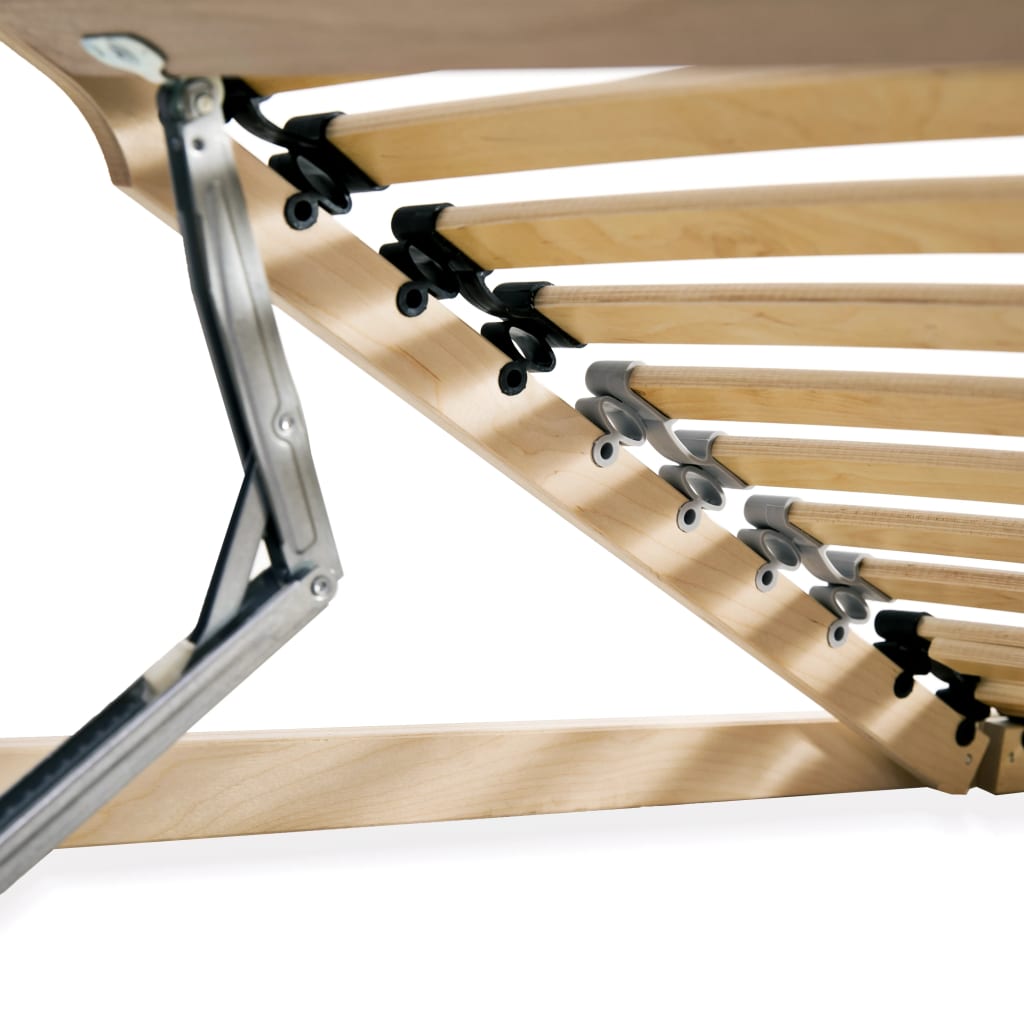 vidaXL Bed Slatted Base | Beech | Solid beech wood frame, Birch slats