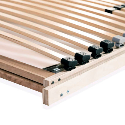 vidaXL Bed Slatted Base | Beech | Solid beech wood frame, Birch slats