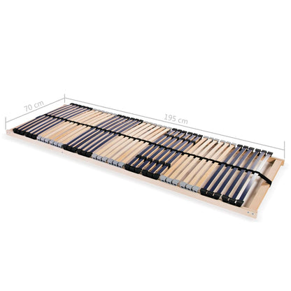 vidaXL Bed Base | Beechwood and Birch | Solid Beechwood and Birch | 70x200 cm