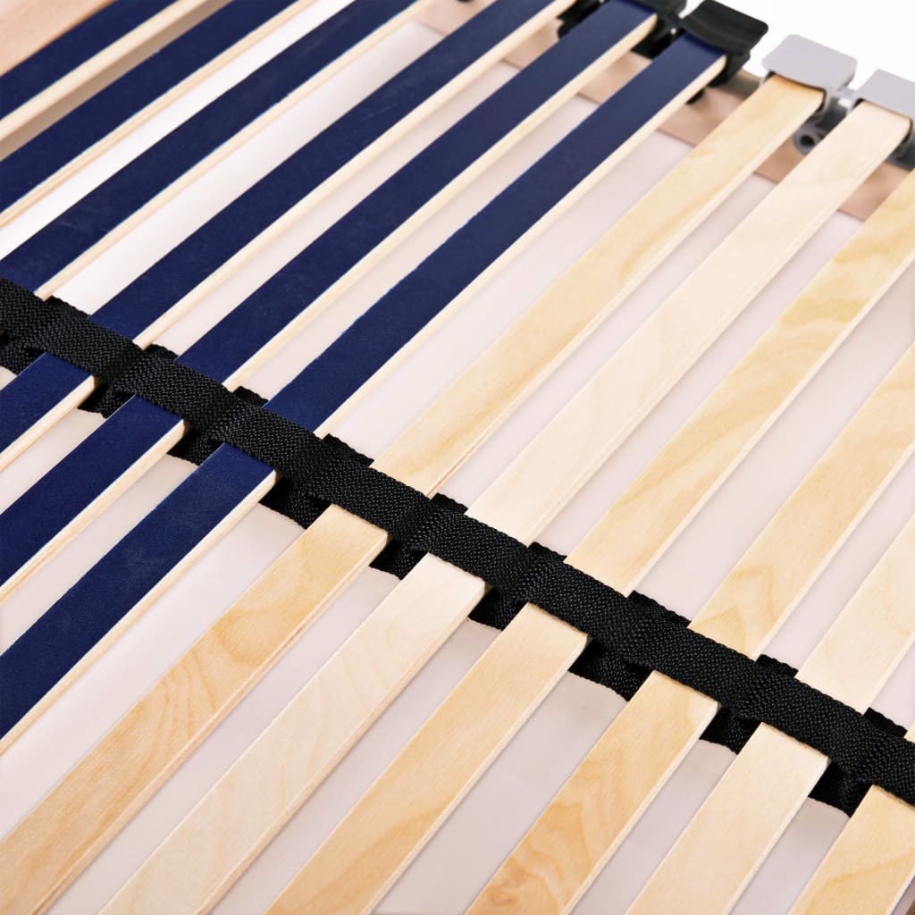 vidaXL Bed Base | Beechwood, Birch | Solid beechwood frame, Birch slats