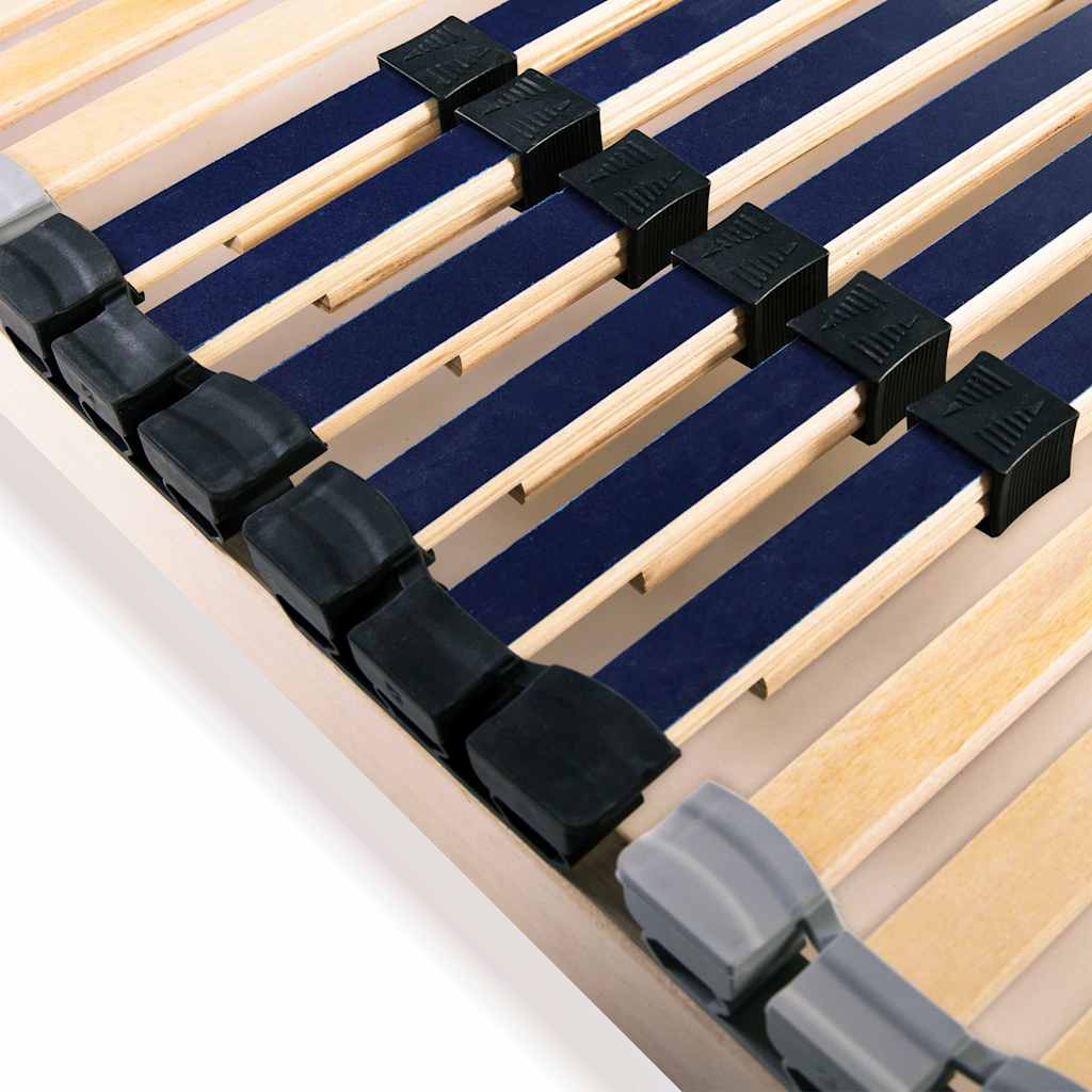 vidaXL Slatted Bed Base with 42 Slats 7 Zones 120x200 cm