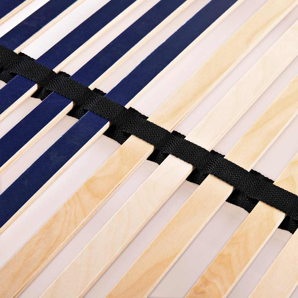 vidaXL Slatted Bed Base with 42 Slats 7 Zones 120x200 cm