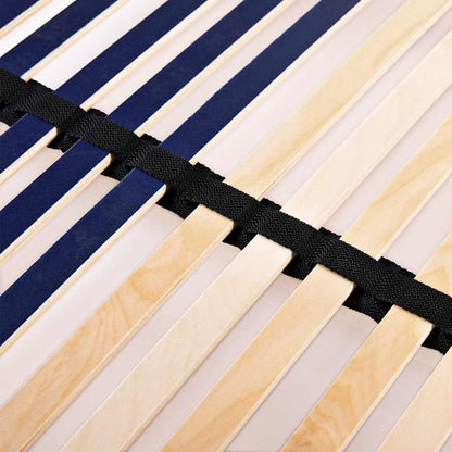 vidaXL Slatted Bed Base with 42 Slats 7 Zones 120x200 cm
