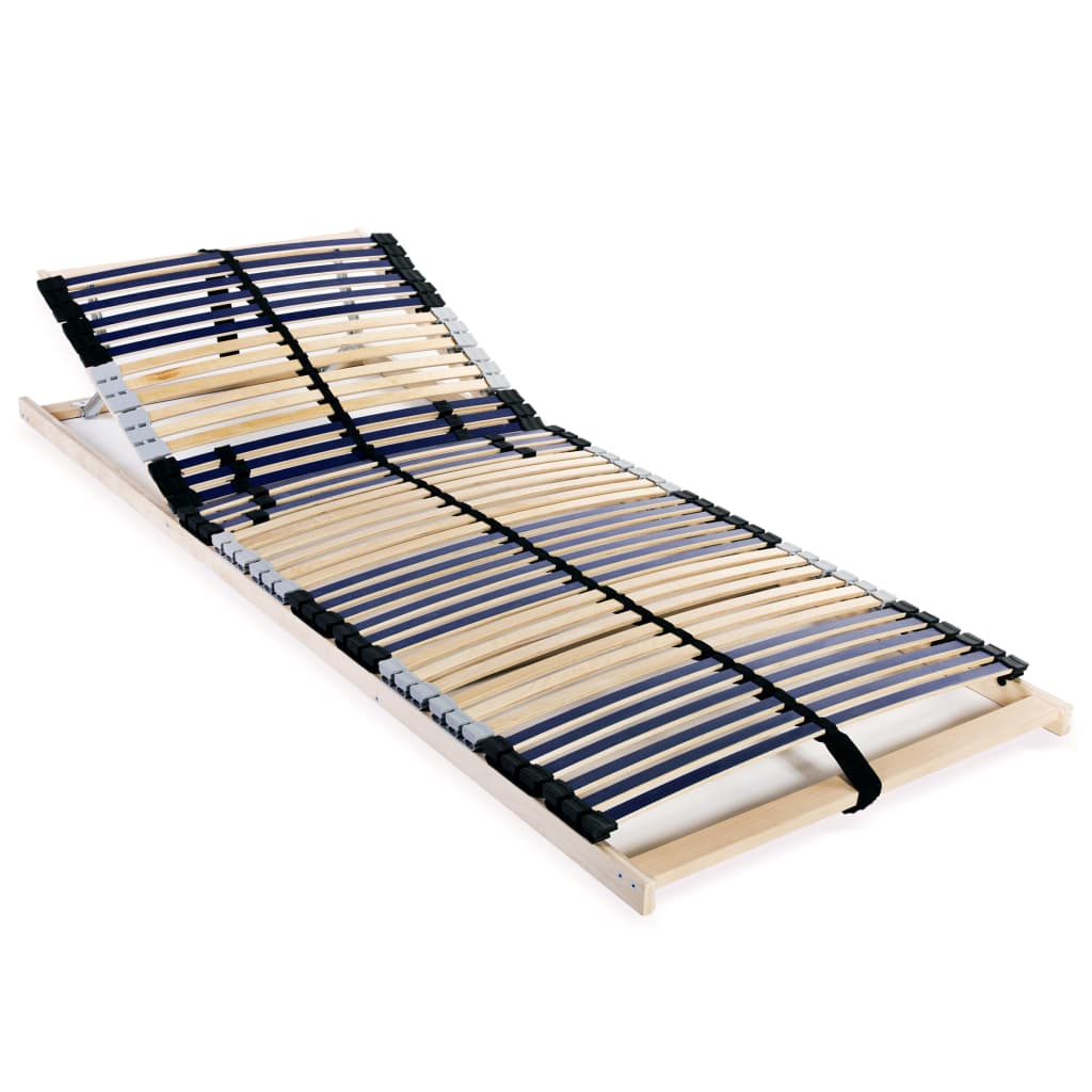 vidaXL Bed Base | Beechwood | Solid beechwood frame | Single