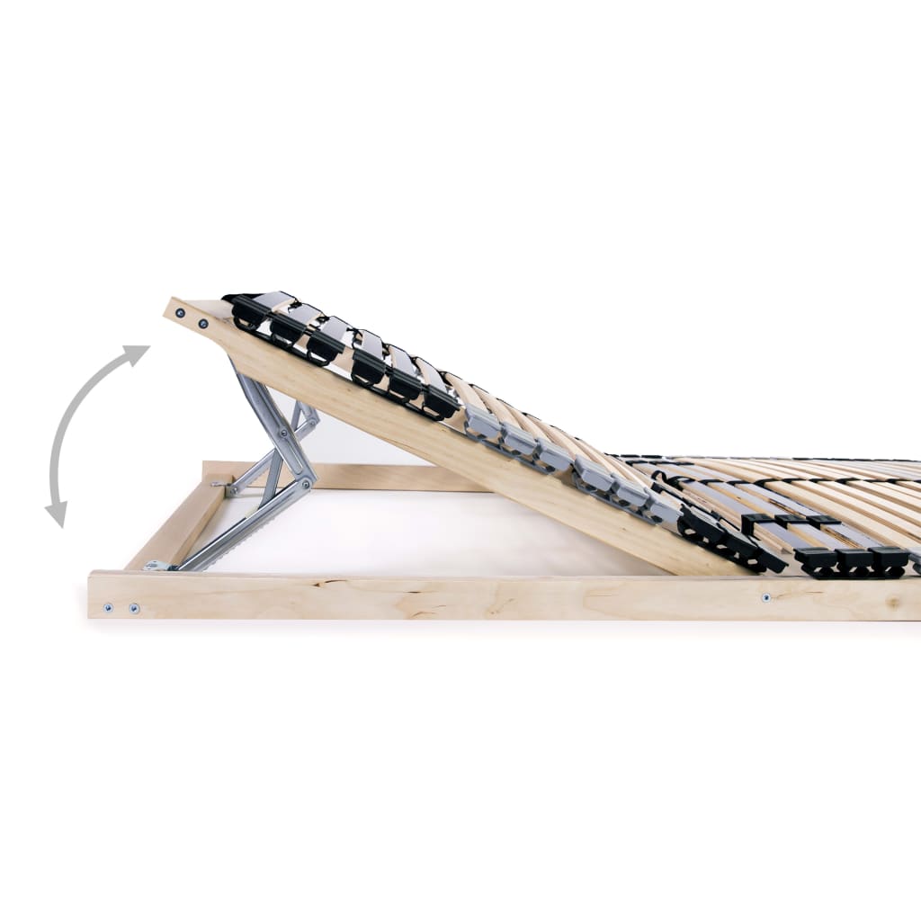 vidaXL Bed Base | Beechwood | Solid beechwood frame | Single