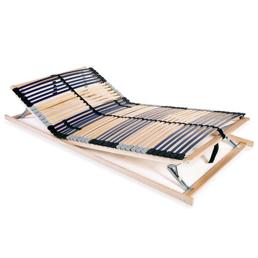 vidaXL Bed Base | Natural Birch | Solid beechwood frame with birch slats