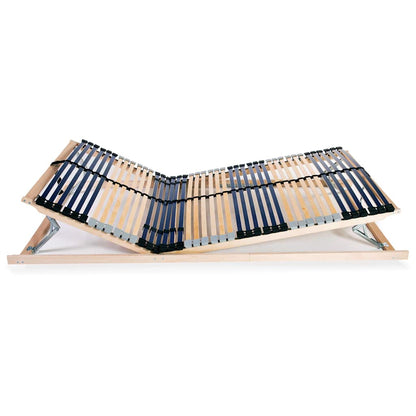 vidaXL Bed Base | Natural Birch | Solid beechwood frame with birch slats