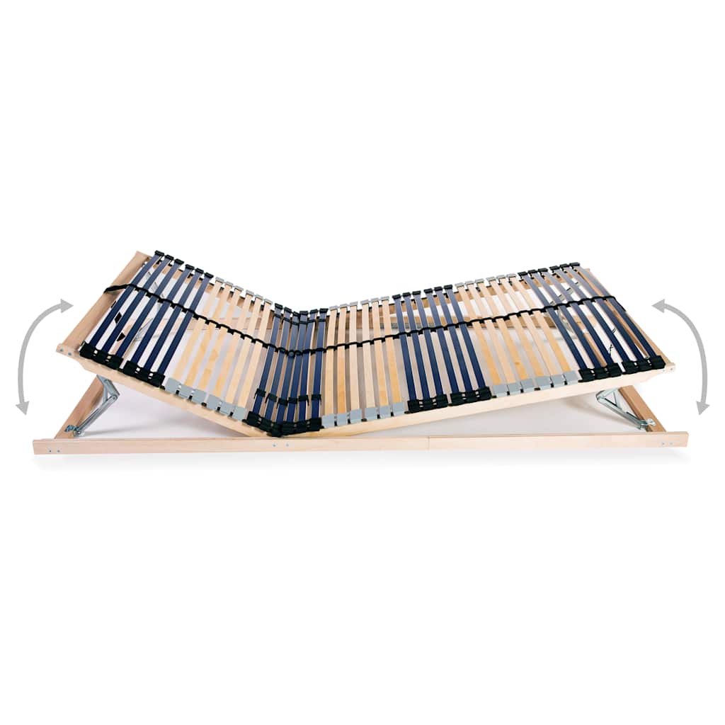vidaXL Bed Base | Natural Birch | Solid beechwood frame with birch slats