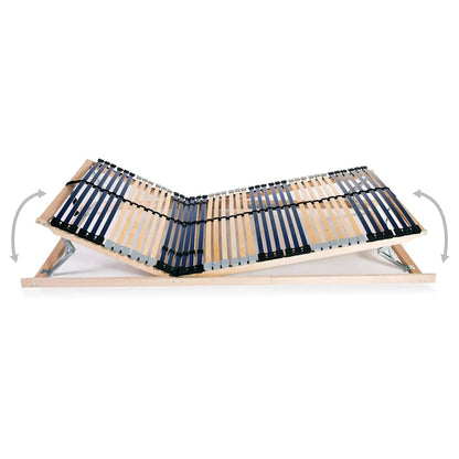 vidaXL Bed Base | Natural Birch | Solid beechwood frame with birch slats