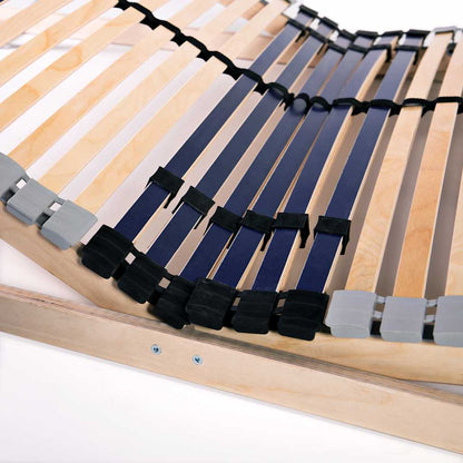 vidaXL Bed Base | Natural Birch | Solid beechwood frame with birch slats