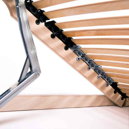 vidaXL Bed Base | Natural Birch | Solid beechwood frame with birch slats