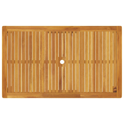 vidaXL Garden Table 150x90x74 cm Solid Acacia Wood