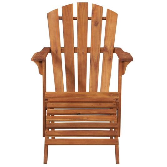 vidaXL Garden Chair | Brown | Solid acacia wood | Standard | Foldable