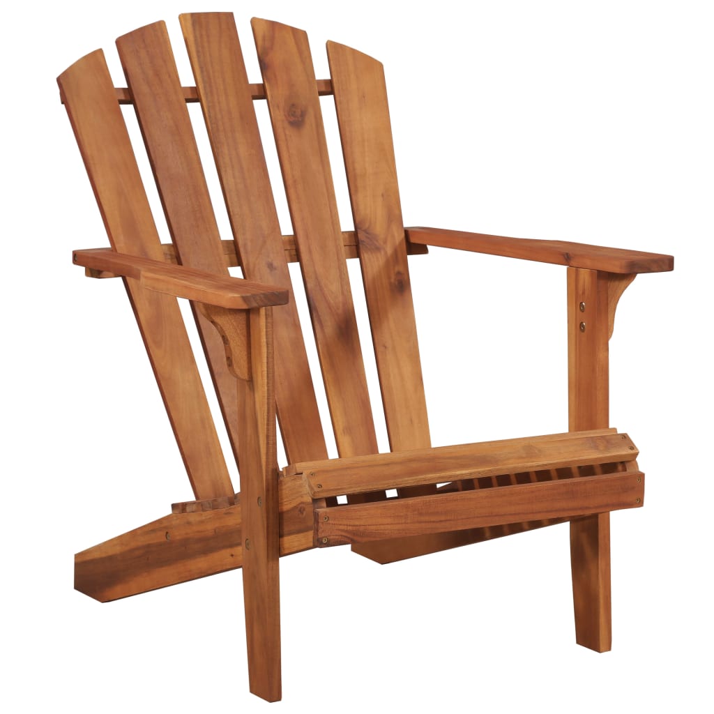 vidaXL Garden Chair | Brown | Solid acacia wood | Standard | Foldable