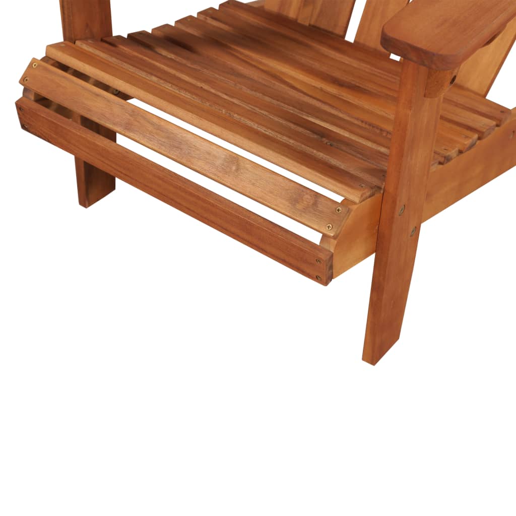 vidaXL Garden Chair | Brown | Solid acacia wood | Standard | Foldable