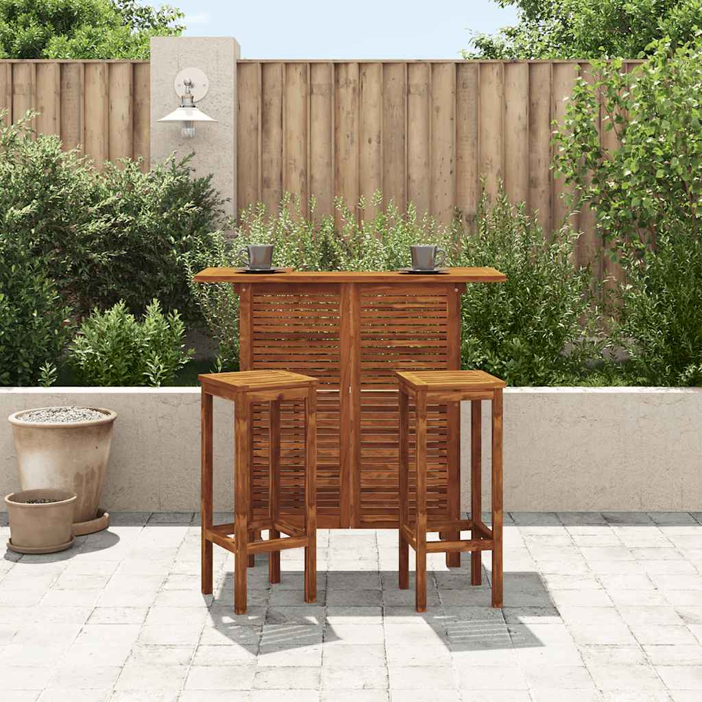 vidaXL Bar Table 110x50x105 cm Solid Acacia Wood